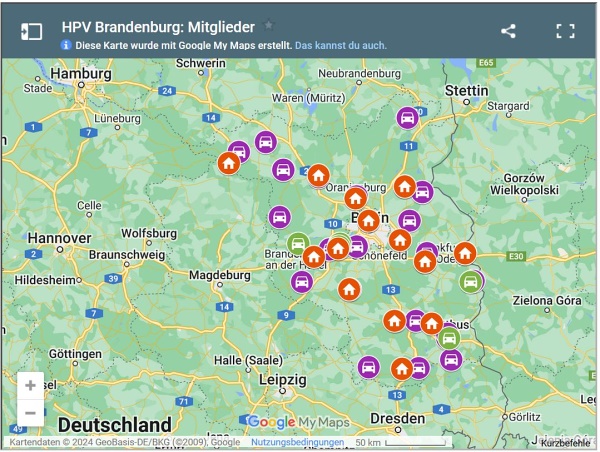 Übersichtskarte Brandenburg